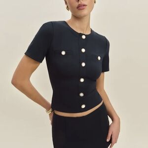 Reformation Ellen Knit Top In XS